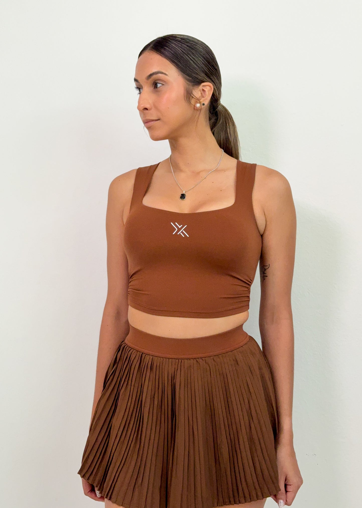 Brown Skort Set