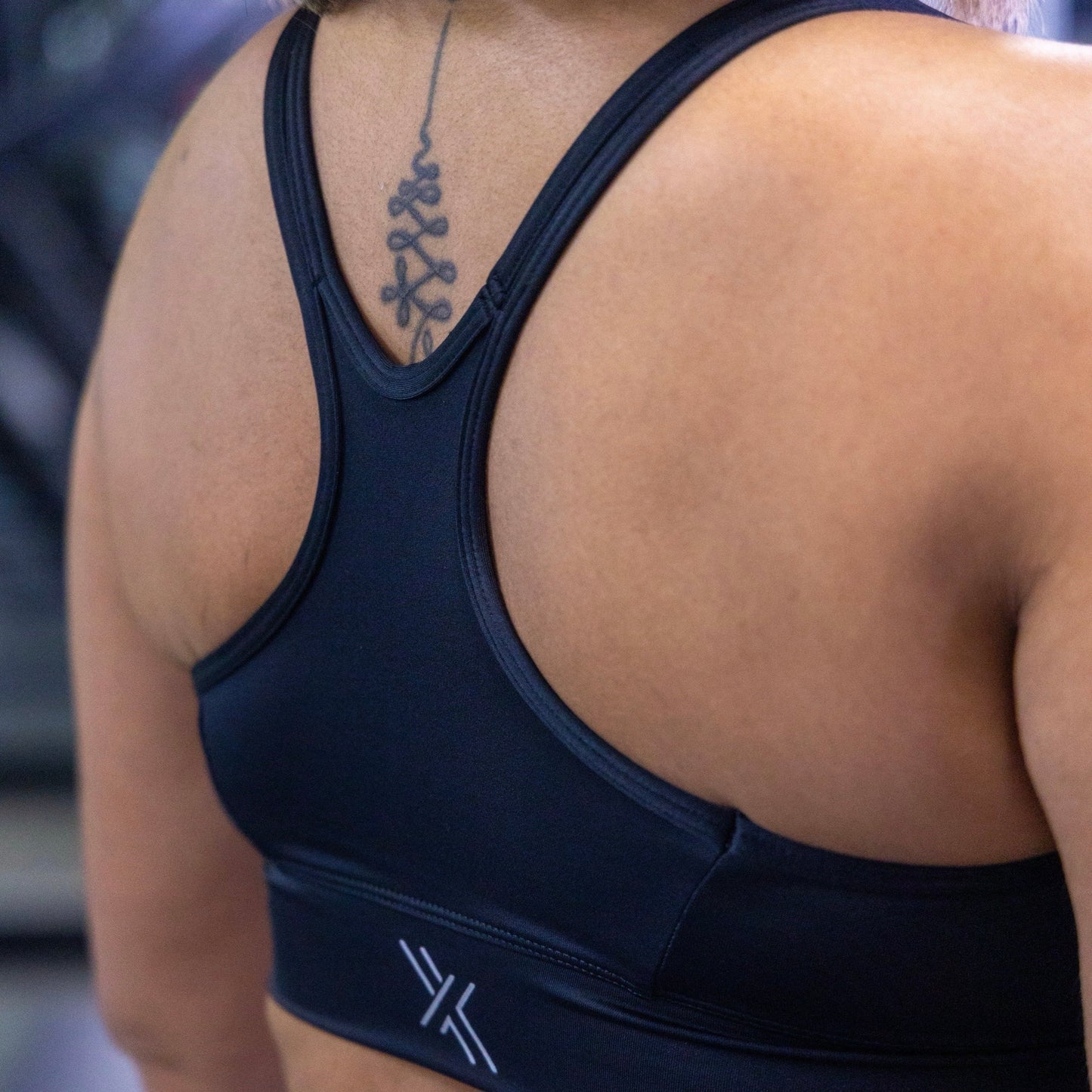 Minimal Black Sports Bra