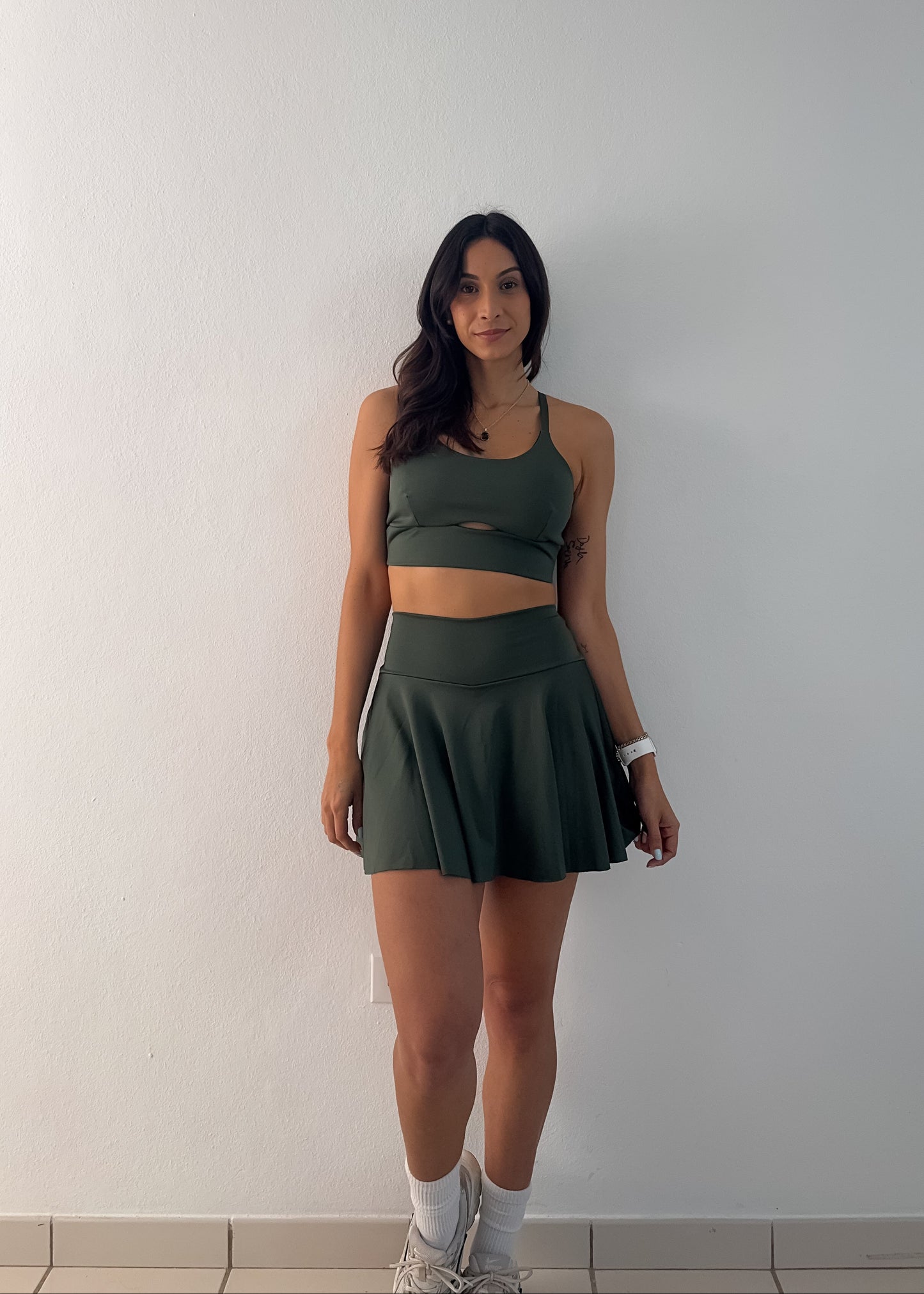 Olive Skort Set