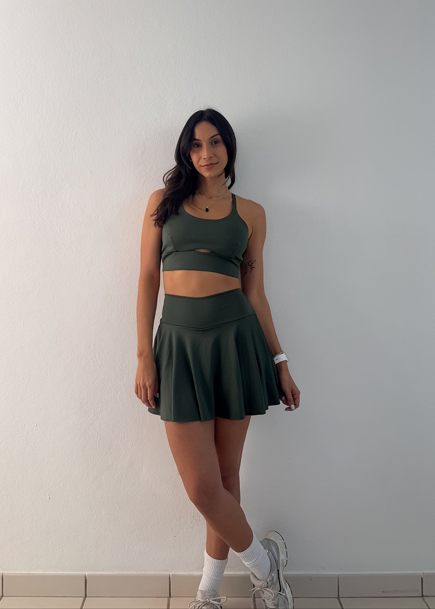 Olive Skort Set