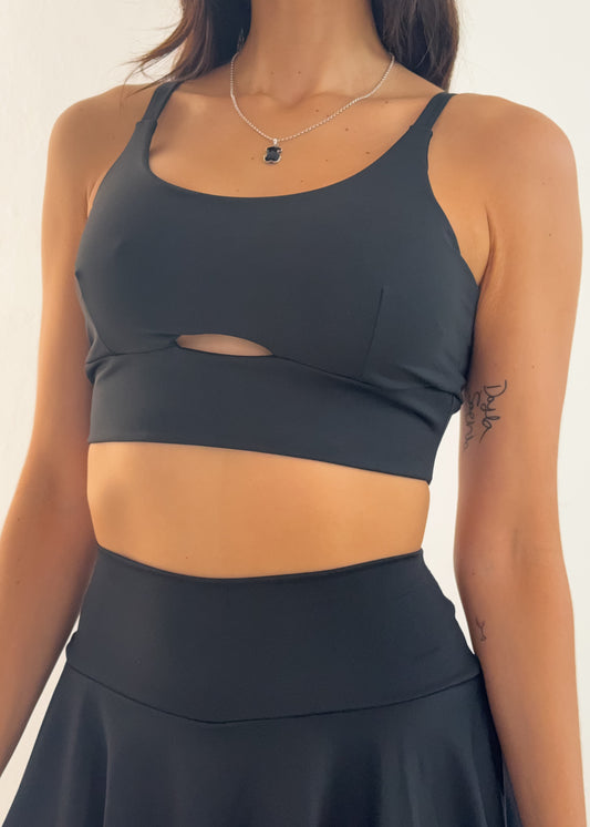 Black Skort Set